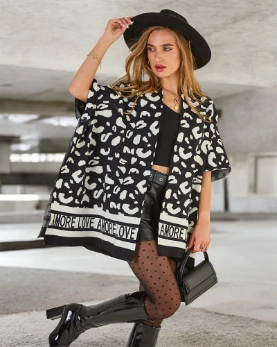 Royalfashion Damen Druck Poncho
