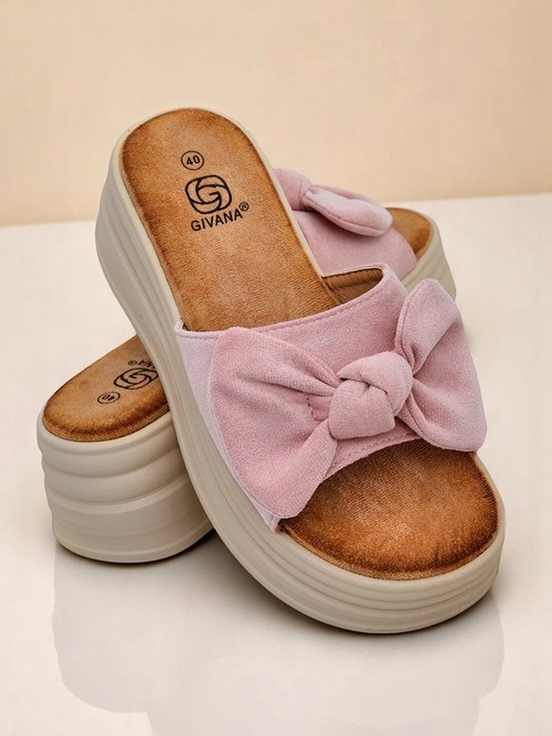 Royalfashion Жіночі шльопанці на платформі Givan