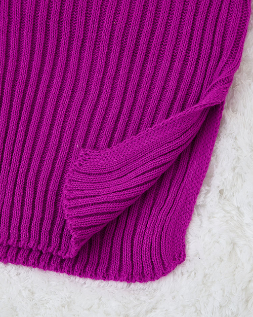 Royalfashion Фіолетова жіноча сукня-светр