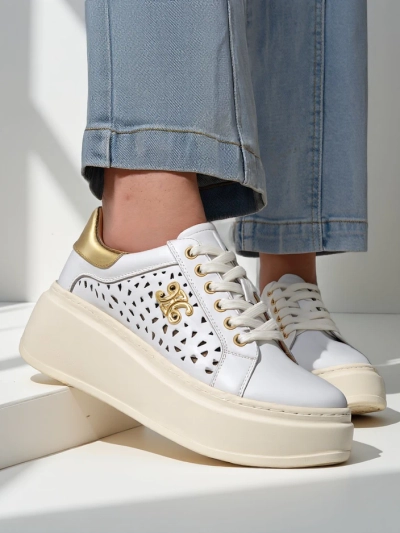 Royalfashion Damen Sport Sneakers perforiert Jovixi