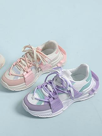 Royalfashion Damen Sport Sneakers mit Gummieinsätzen Bubble