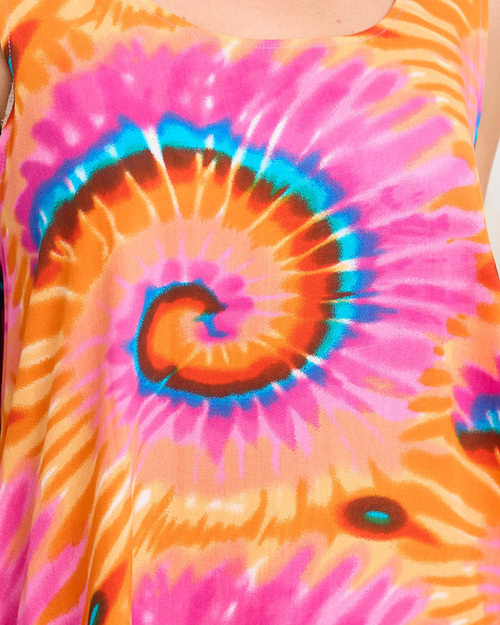 Барвиста оранжево-рожева жіноча літня сукня PLUS SIZE - Одяг