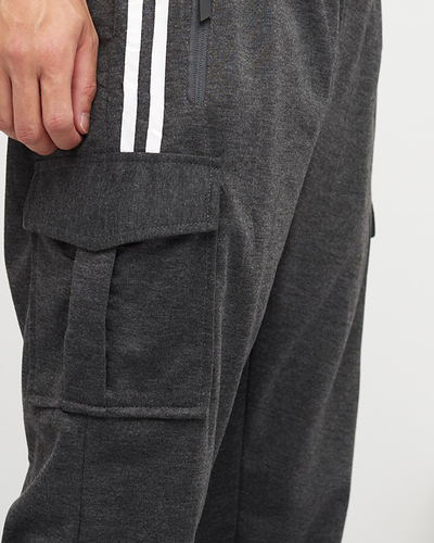 Dunkelgraue Jogginghose für Herren - Kleidung