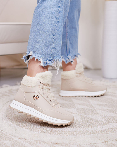 Royalfashion Damen isolierte Sportschuhe in beige Cerrto