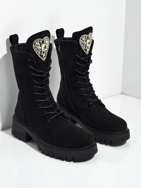 Жіночі Ботильйони Luna Чорні Шкіряні Елегантні на Осінь