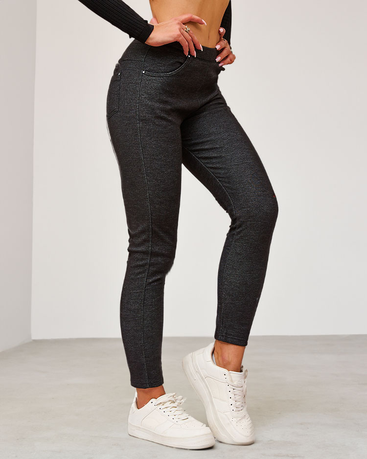 Royalfashion Blaue Damen-Teggings-Hose