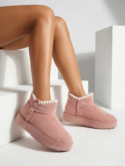 Royalfashion Damen kurze Schneestiefel Ewioz