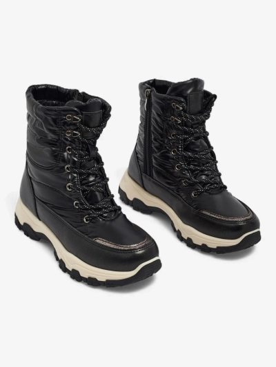 Damenstiefeletten Athena Schwarz Synthetik Bequem für den Winter