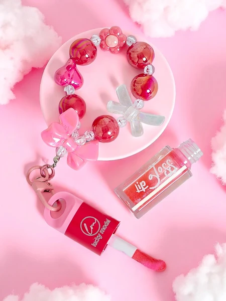 Lipgloss für Kinder mit Armband Erdbeere