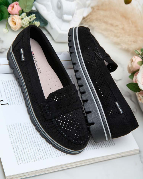 Royalfashion Ажурні жіночі мокасини Leteller