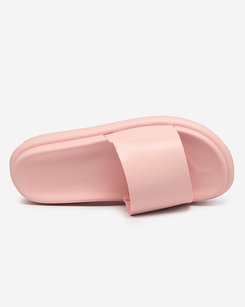 Рожеві жіночі тапочки на більш товстій підошві Amall - Взуття