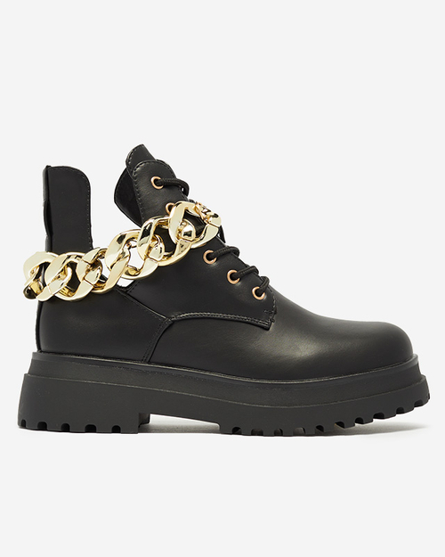 Чорні жіночі черевики з вирізами Neriso