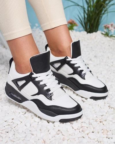 Чорно-білі жіночі спортивні кросівки Evoile- Footwear