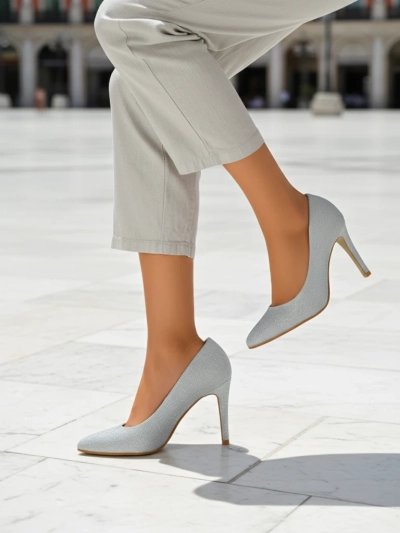 Royalfashion Glitzer Damen-Stilettos Enen