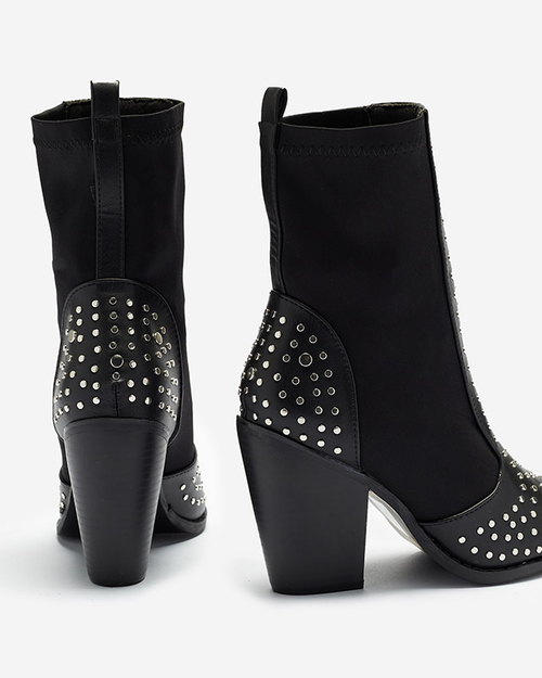 Чорні ковбойські чоботи Ricci