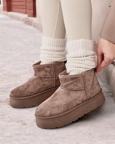 Royalfashion Kurze Stiefel Damen-Schneestiefel Hawanni