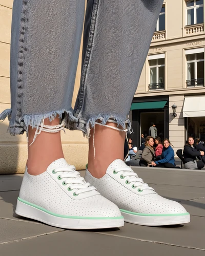 Royalfashion Damen perforierte Sportschuhe Pumbes