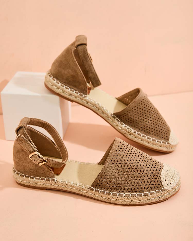 Royalfashion Damen Felle Espadrilles