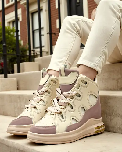 Royalfashion Hochwertige Sportschuhe für Frauen mit verstecktem Wedge Oblaffi