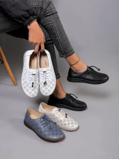 Royalfashion Damen Slip-On Belüftete Schuhe Goffies