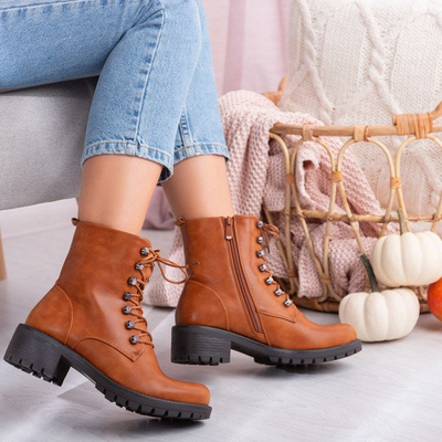 Trappers in camel Gigi - Schuhe