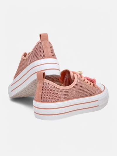 Royalfashion Damen perforierte Sneaker mit Verzierungen Osdo