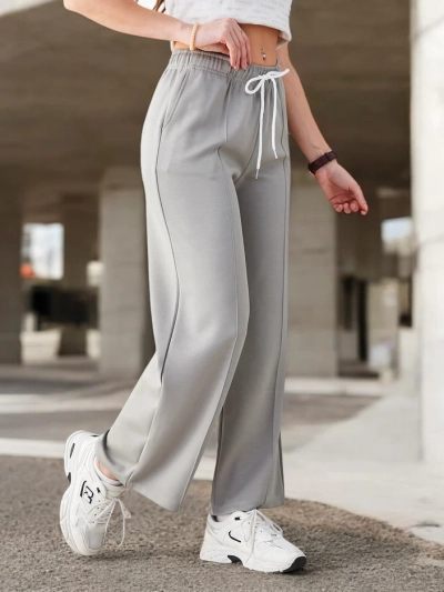 Royalfashion Weite Damenhose mit Bügelfalte