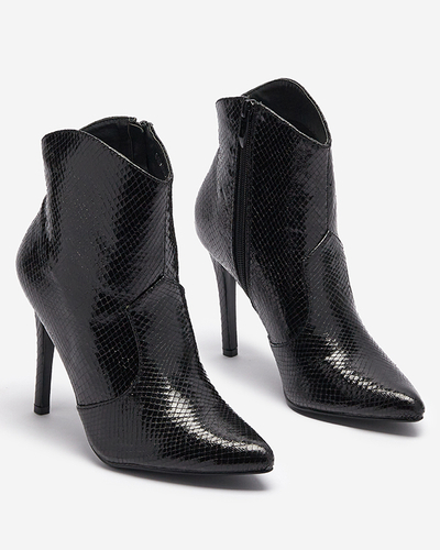 Schwarze Stöckelschuhe mit Prägung Meshlia - Footwear