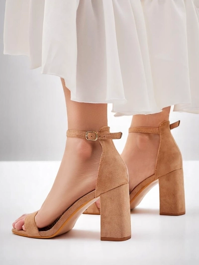 Royalfashion Damen Eco-Suede Sandalen Qwadrat