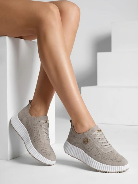 Royalfashion Damen sportliche Schnürsneaker Tobin