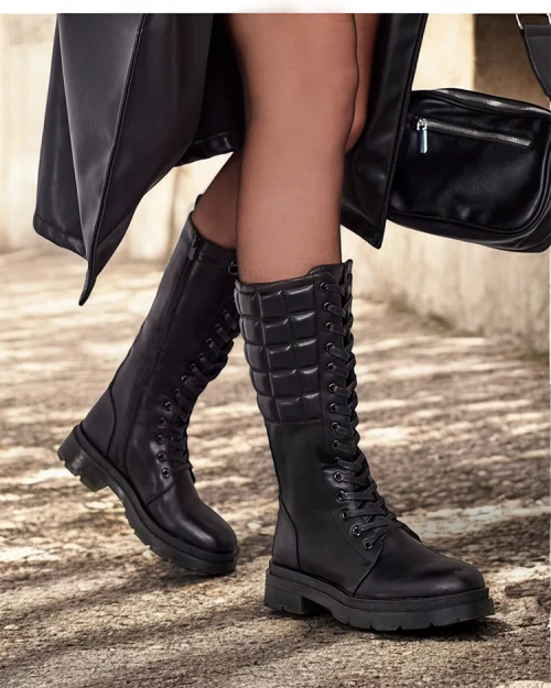 Жіночі шнуровані чоботи Royalfashion Ominoc