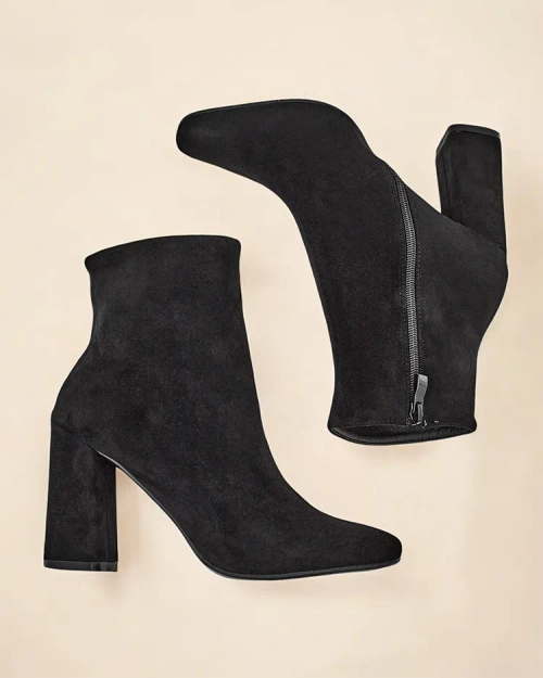 Жіночі чоботи на щиколотку з еко-замші Royalfashion на пості Еморо