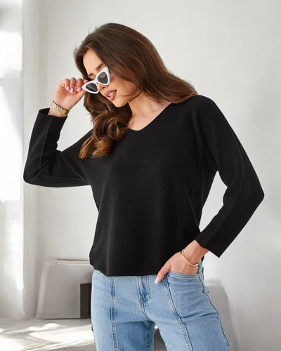 Royalfashion Viskose dünner Damenpullover