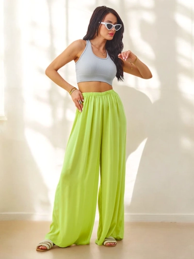 Royalfashion Viskose gerade Damenstoffhosen