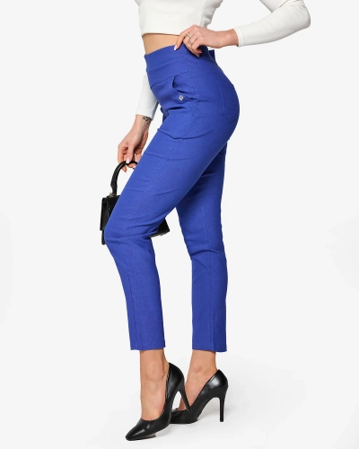 Blaue Damen-Teggings-Hose PLUS SIZE- Bekleidung