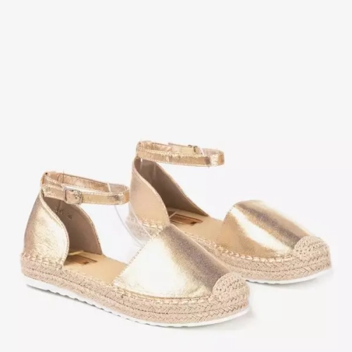 Золоті жіночі еспадрили на платформі Citiva - Взуття 1