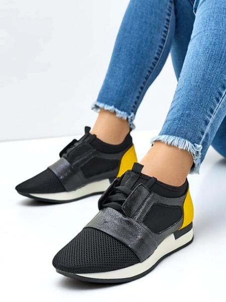 Royalfashion Damen Sport Sneakers Stoff Gentlesi