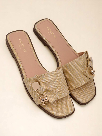 Royalfashion Damen-Strohsandalen Aurelia