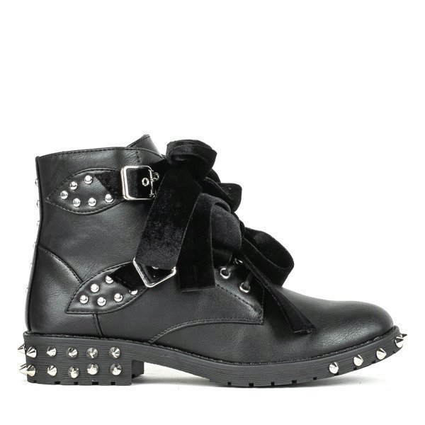 Black boots with Jega decorations - Footwear