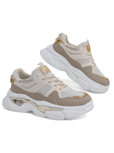 Royalfashion Damensneaker mit einer dickeren Sohle Lesalli