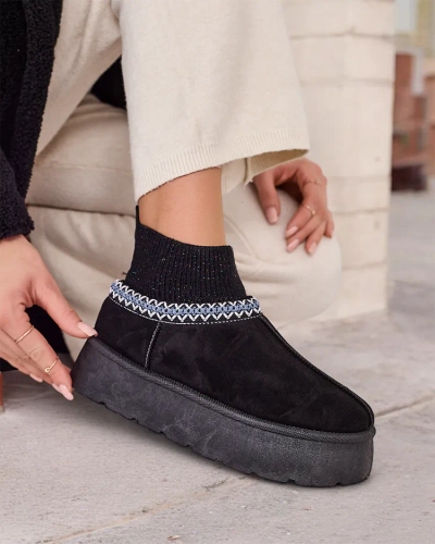 Royalfashion Kurze Damen Schneestiefel à la Nananna