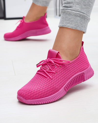 Fuchsia Sportschuhe für Damen aus Stoff Vobbu- Footwear
