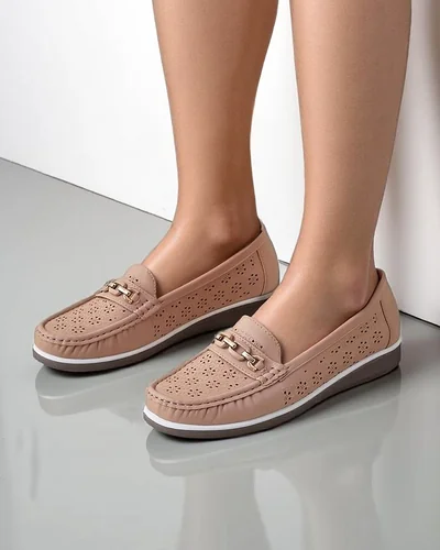 Royalfashion Damen perforierte Mokassins Cerro