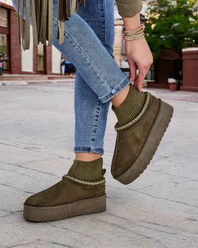 Royalfashion Kurze Schneestiefel für Damen Narorzi