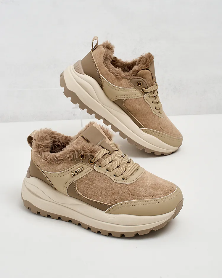 Royalfashion Women's Ruffi Insulated Sneakers