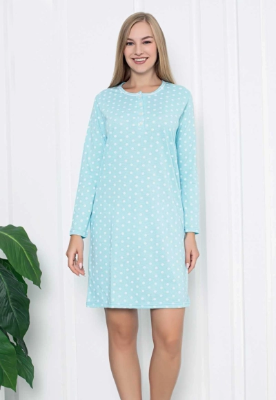 Royalfashion Baumwollpyjama für Damen mit Punkten