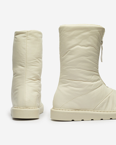 Beige Damenschuhe a'la Schneestiefel Tirigga- Footwear