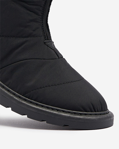 Schwarze Damenstiefel a'la Schneestiefel Tirigga- Footwear