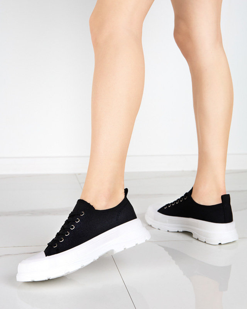 OUTLET Чорні жіночі спортивні кросівки Duami- Footwear