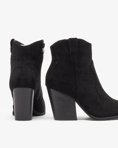 Royalfashion Schwarzer isolierter Damenstiefel Diva Charms